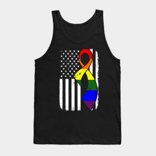 LGPT Pride American Flag Costume Gift Tank Top